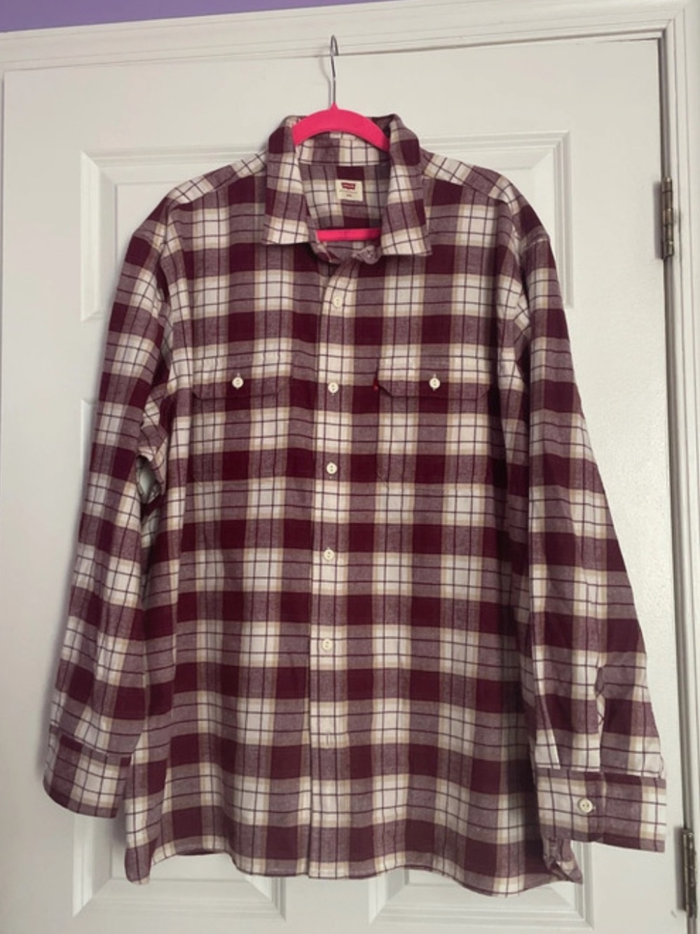 Mens Levi's Plaid flannel shirt Size XXL